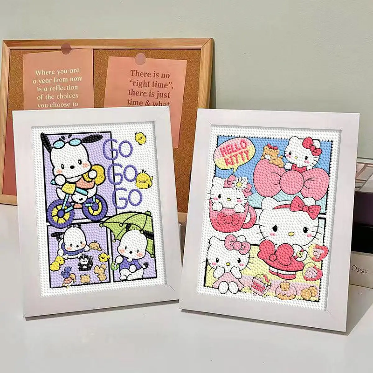 Children's Diamond Painting DIY Handmade Framed Material Package Cartoon Diamond Stickers Full Diamond Student Gift Manufacturer