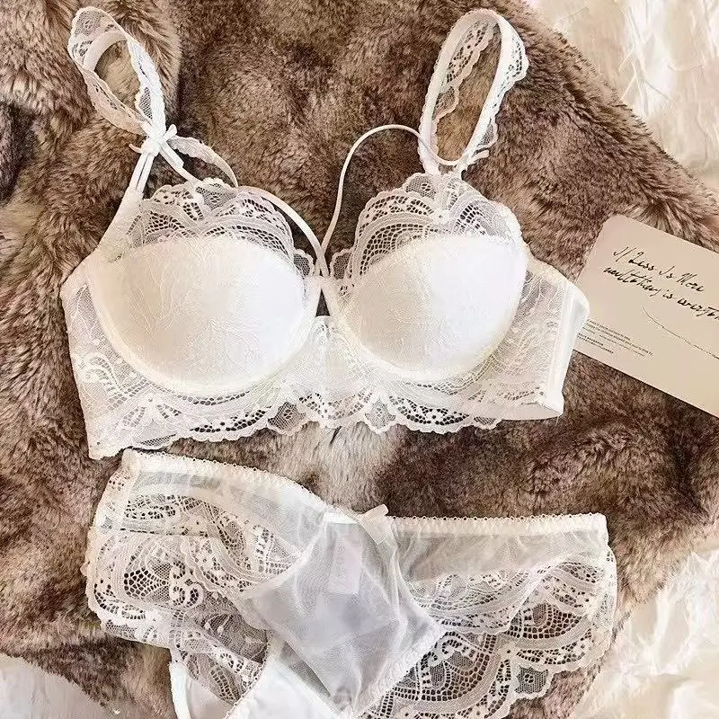 Áo Ngực Ren, Gợi Cảm Và Dễ Thương, Siêu Mỏng, Kiểu Pháp, Hỗ Trợ Trên Và Thoáng Khí, Thích Hợp Cho Phụ Nữ, Màu Xanh Lá Cây, Đồ Lót 5