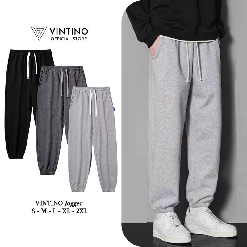 (COMBO 2 CHIẾC) Quần Nỉ Tăm Jogger Nam Nữ Unisex Basic, Quần Thun Tăm Ống Rộng Vải Tổ Ong Co Giãn Cạp Chun Bo Gấu VINTINO JOGGER01 Tập Thể Dục Tập Gym Sport