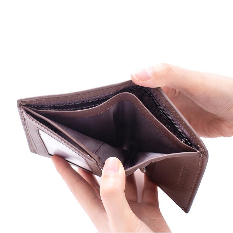 Product Introduction of New Fashion men's wallet Leather Wallets For Men Coin Purse Vertical Credit Card Holder Money Bag Outdoor Sports Bags 10