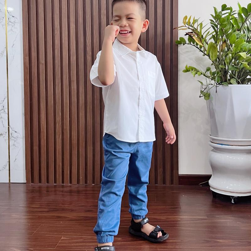 Quần Jogger Kaki Bé Trai ARDILLA Thiết Kế Basic,quần dài kaki Cạp Chun bo gấu Co Giãn Thoải Mái Vận Động Cho Bé 6-17 T   Chạy Bộ Sport 2