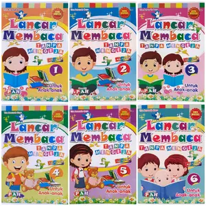 Paket Lancar Membaca Pah Untuk Anak Jilid 1 - 6 Full Collor