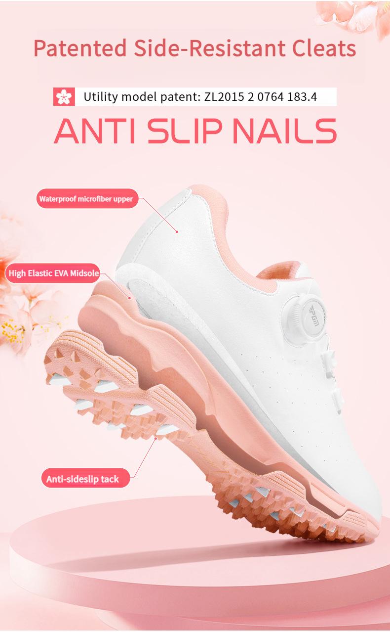 Product Introduction of [PGM] Golf Shoe Women's Summer Waterproof Microfiber Shoes Non-Slip Spike Bottom Sports Golf Women's Shoes Xz348 11