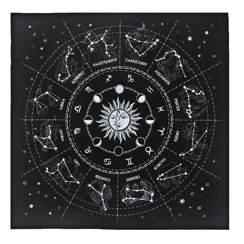 Bàn cờ, HU, Đệm thẻ, Khăn trải bàn Tarot, Miếng Dán bàn thờ Rune Tiên Tri, Bìa bàn