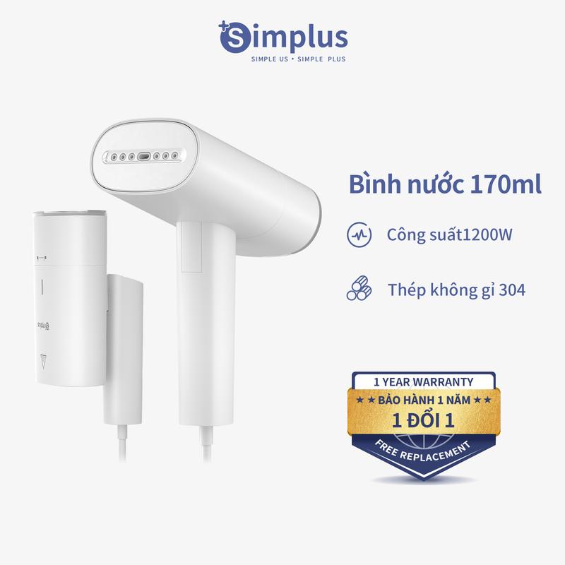 SimplusVN Bàn ủi hơi nước cầm tay dung tích 170ml GTJH017, công suất cao 1200W, không kén vải, nhỏ gọn tiện lợi dễ dàng mang theo du lịch, Bảo Hành 1 Năm Chỉ Đổi Không Sửa