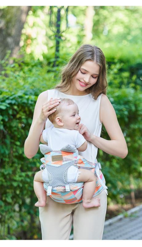 Product Introduction of Waist Stool Baby Light Four Seasons Baby Multifunctional Strap Nursing and Breastfeeding Pad Baby Holding Artifact Piggyback Front Holding Stool 17