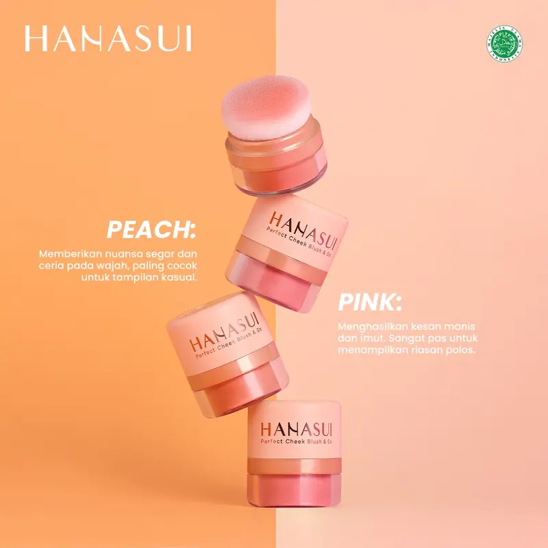 HANASUI Perfect Cheek Blush & Go Powder - Blush On Wajah 1