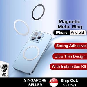 (SG) LionShield Universal Magnetic Metal Ring Sticker for Wireless Charging and Magnetic Accessories