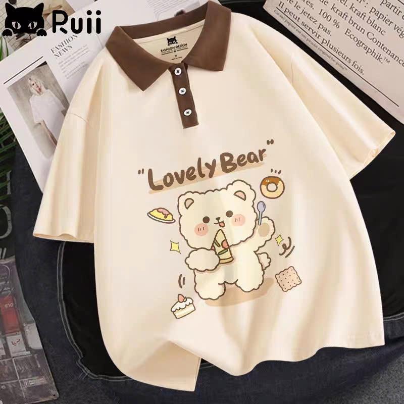 Product Introduction of Cực chất áo polo cho bé in hình dể thương cho bé chất cotton cá sấu mềm mát cực chất cho bé tuef 25-50kg 20