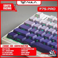 Gambar Aula F75 PRO - 75% Compact - 3 Mode - Gaske Mount - RGB - PBT Keycap - South Face - Mechanical Keyboard - GRADIENT GREY dari Rumah Keyboard Kota Administrasi Jakarta Barat 5 Tokopedia
