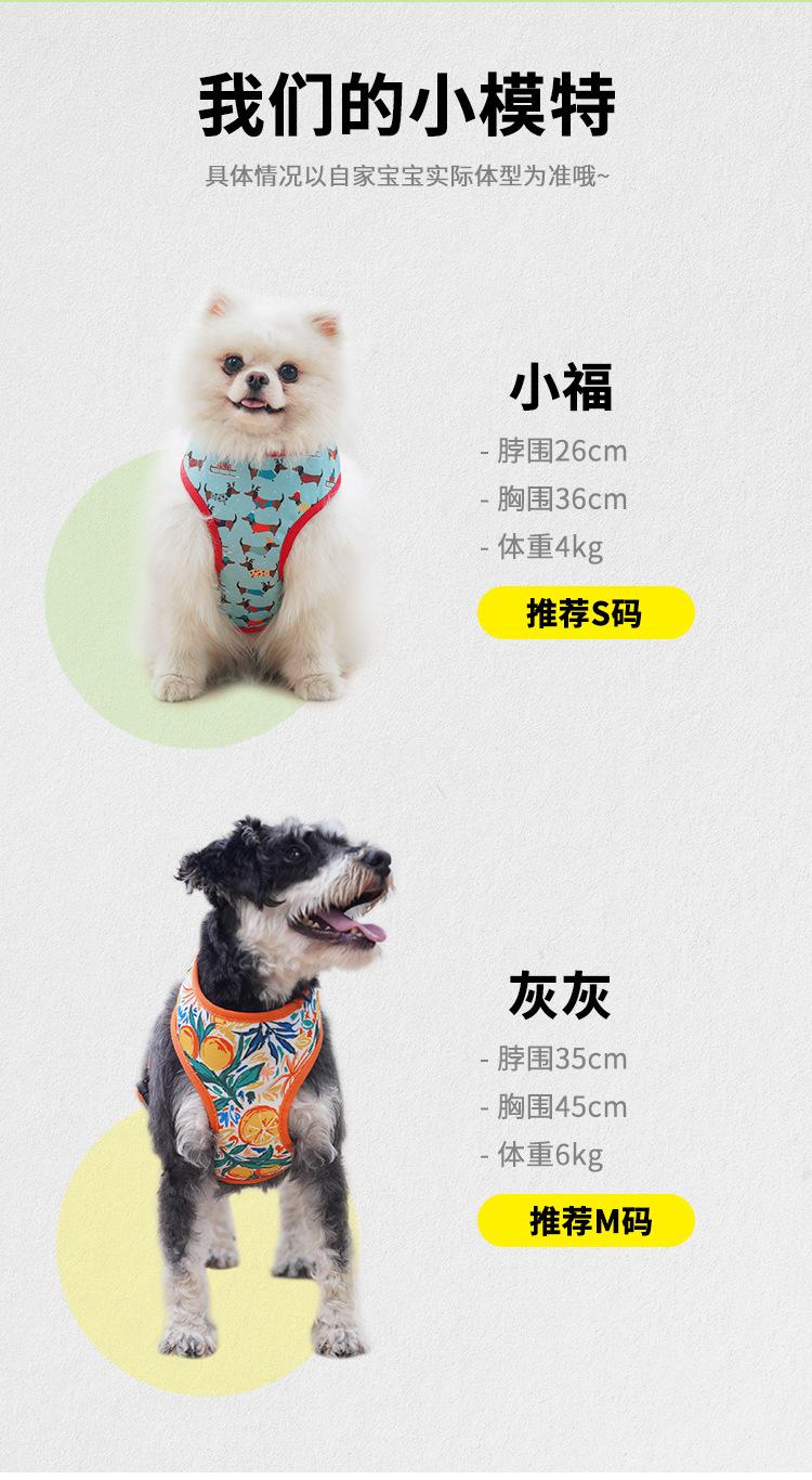 Product Introduction of Dog Harness for Outdoor Use, Breathable Vest for Small and Medium Dogs, Pet Walking Leash for Puppies, Corgis, Shiba Inus 3