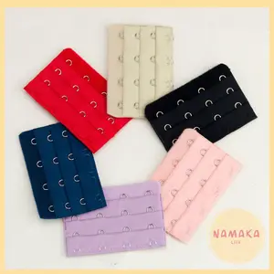 [NL] 4 BARIS PENGAIT BH SAMBUNGAN TAMBAHAN KAIT 4 HOOK SIAP PAKAI TANPA JAHIT EXTENDER BRA EXTENSION STRAP EKSTENSI PANJANGAN TALI HOOK SOREX COD 933