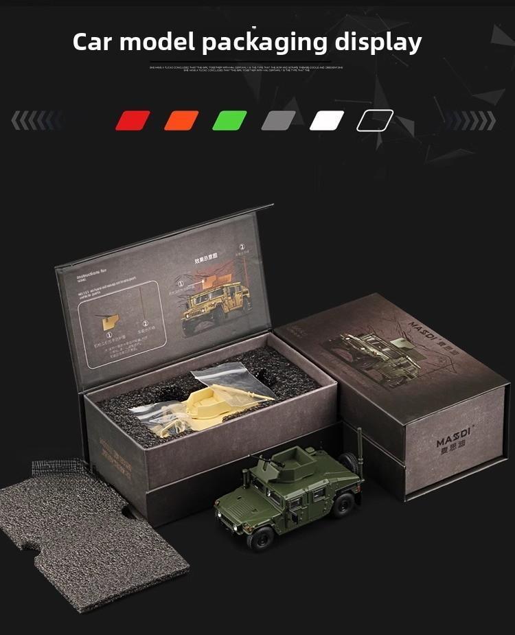 Product Introduction of 1:64 armored vehicle model M1151 alloy simulation vehicle model GAZ Tiger anti-tank missile vehicle model 41