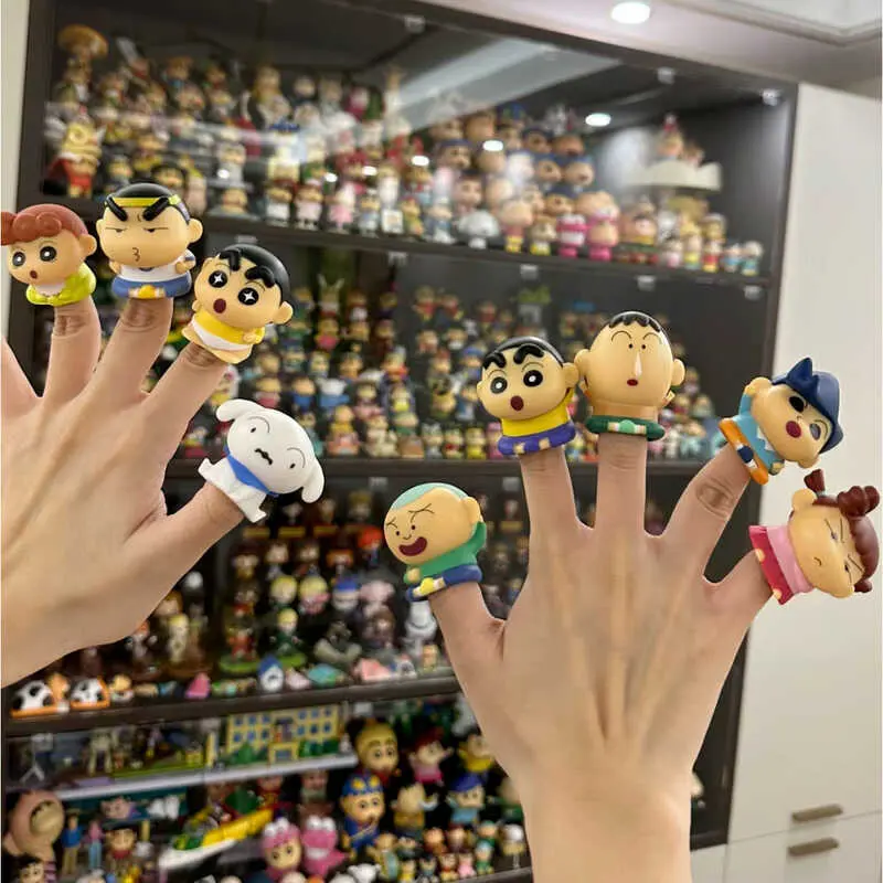 Hộp Bút Chì Màu Mini Chủ Đề Shinchan, Toàn Bộ 9 Chiếc, Hộp Bd, Ngẫu Nhiên, Mô Hình Anime Dễ Thương, Chiều Cao 3cm, Đồ Chơi Ngón Tay, Bí Ẩn Toy Voi