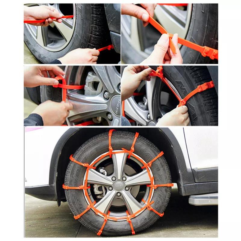 Xích chống trượt, Chu kỳ, Cầm Tay, Chống trượt, Xích tuyết, Xích lốp, Thích hợp cho mùa đông, Lái xe ngoài trời khẩn cấp, Lái xe tuyết, Xích chống trượt 7