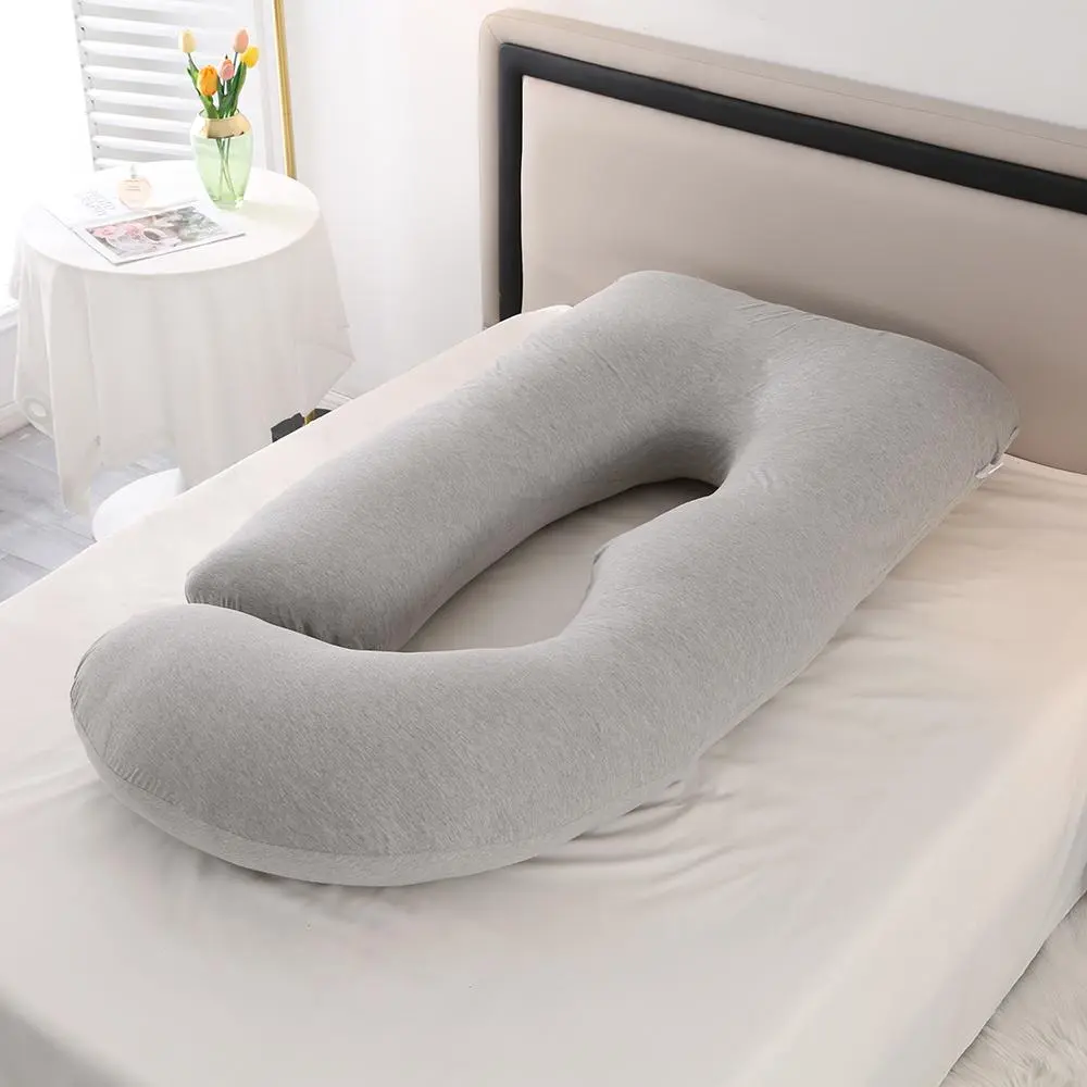 Solid Color Maternity Pillow, Pregnancy Body Pillow, Comfort Pregnancy Side Sleeping Pillow, Maternity Supplies for Home & Travel