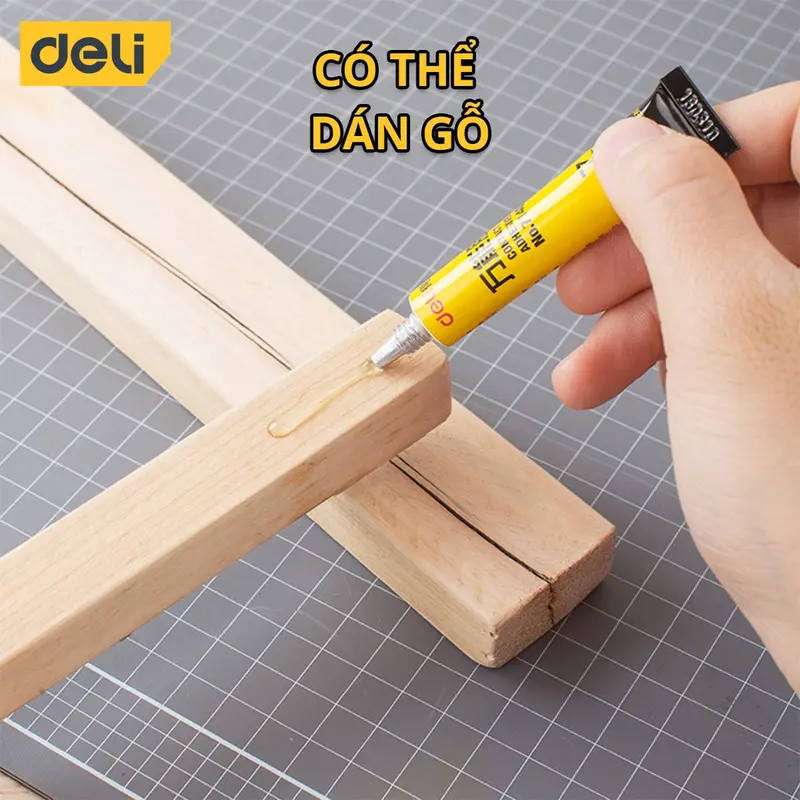 [LIFEDL157] Keo Siêu Dính Đa Năng Deli - 7ml/ 20ml - Có Thể Dán Trên Mọi Bề Mặt - Phù Hợp Sửa Chữa, Ghép Nối - 7140/7149 3