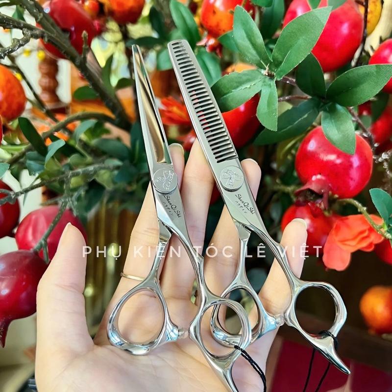 Kéo Cắt Tỉa Tóc Chiến Binh Màu Trắng Bạc Tay Phải Shen Qi Shi Cao Cấp Đủ Size