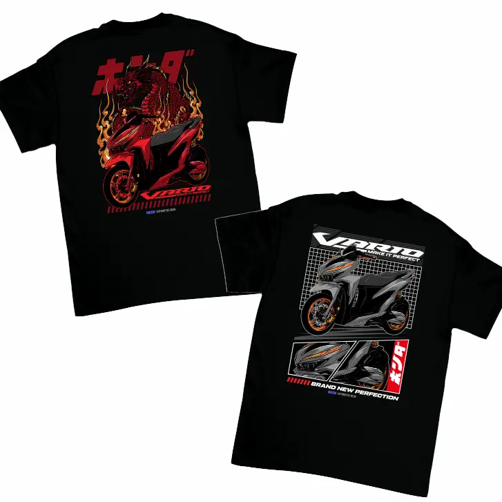 SAKAZUKI Kaos Baju Anak Motor HONDA VARIO 150 DRAGON Kaos Anak fashion