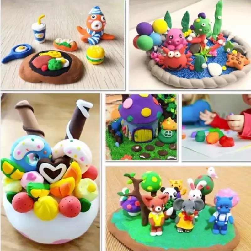 PGTOYS - Mainan Edukasi Anak Clay Polymer Super 8D 1 Pack isi 12 Warna Lilin Plastisin Mainan Sensory Motorik Buah 2