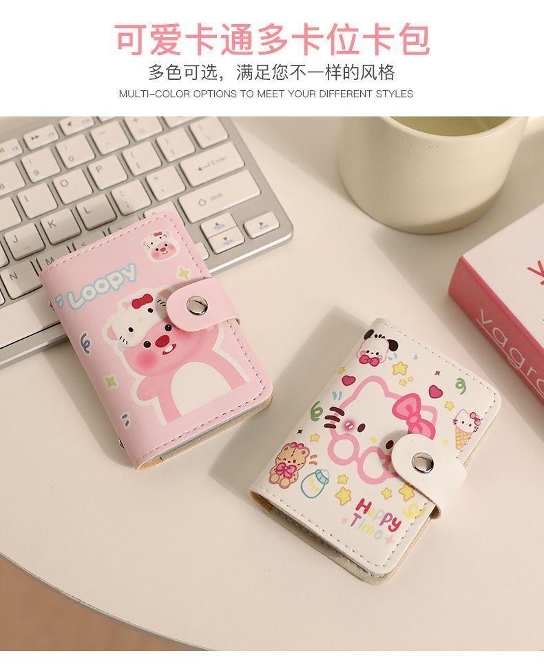Product Introduction of Chủ Thẻ Học Sinh, Thiết Kế Mèo Hoạt Hình Dễ Thương, Nhiều Khe Cắm Thẻ, Dung Lượng Lớn, Thích Hợp Cho Thẻ Ngân Hàng Và Thẻ Ngôi Sao, ví đựng tiền Xu Ưa Nhìn 2