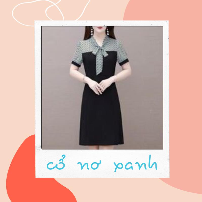 Product Introduction of Váy trung tuổi chất liệu cao cấp size từ 40 tới 72kg, phom váy chữ A che eo cực tốt. Women Dress Nữ Kem 11
