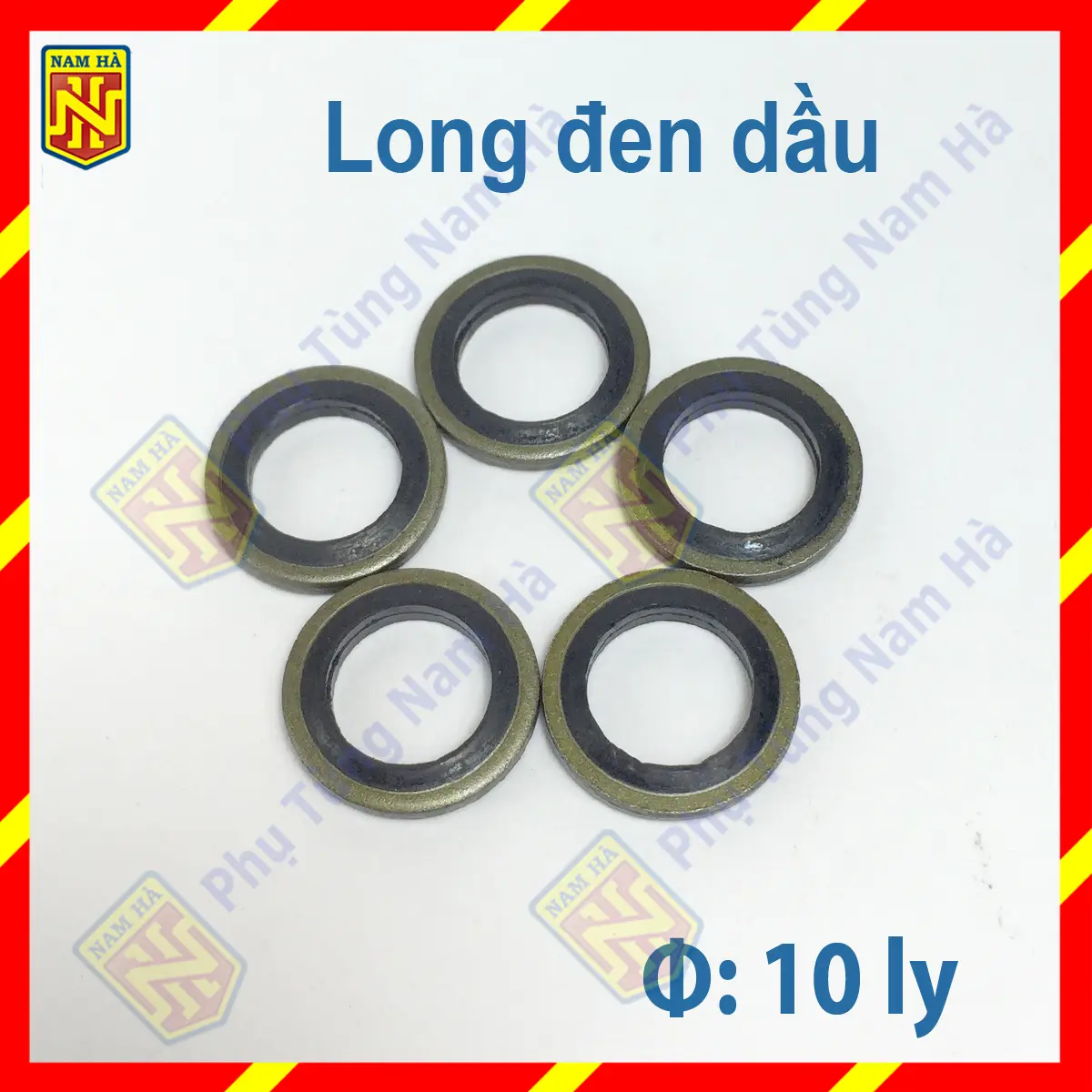 Phi 10mm - Long Đen/Đền Dầu, có gioăng cao su chịu dầu làm kín dùng cho ốc heo dầu ốc dây dẫn dầu