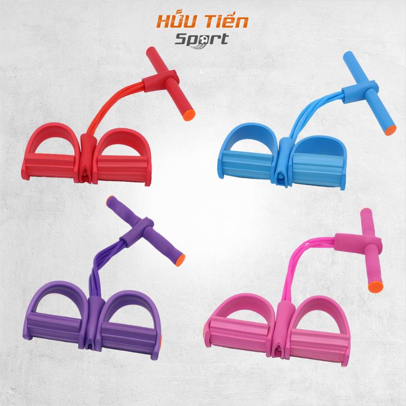 Dây Kéo Đàn Hồi Kháng Lực 4 Ống Cao Su Chắc Chắn Tập Gym Thể Dục, Luyện Cơ Bụng, Tay Chân Tại Nhà Dây Kháng Lực Tập Chân