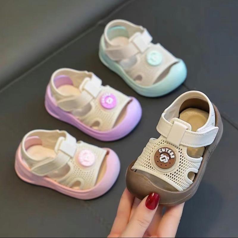 Dép Sandal tập đi cho bé trai, bé gái, chống vấp, đế mềm, êm, chống trơn trượt