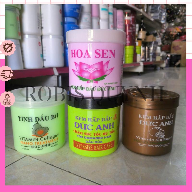  Dầu Hấp Xã Tóc Đức Anh Hương Bưởi Dừa Hoa Sen Bơ Hủ 850ml Nữ 