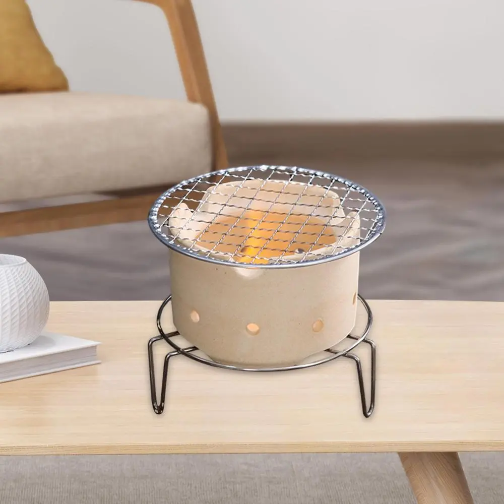 Small Charcoal Grill BBQ Grill Durable Tabletop Grill Barbecue Stove Camping Stove for Outside Backyard Patio Camping Picnic