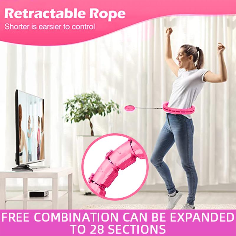 Product Introduction of Fitness Hoop Weights to Exercise At Home Sports Entertainment Sport Equipment Hulahp for Slimming Gym Ring Portable Body 7