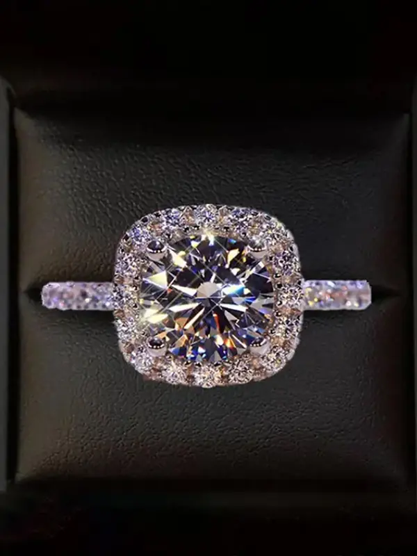 Elegant Rhinestone Decorated Ring, Exquisite Trendy Ring, Fashionable Jewelry for Women & Men As Gift 2