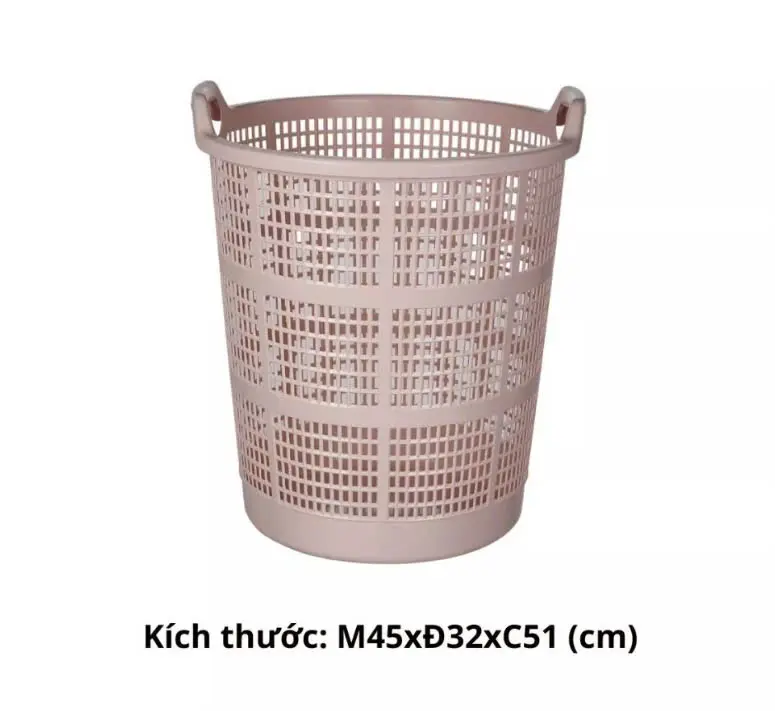 Sọt nhựa đựng quần áo 5150 , giỏ đựng quần áo bẩn, giỏ đựng đồ chơi cho gia đình (45x44x51) sot  dung  quanao 3