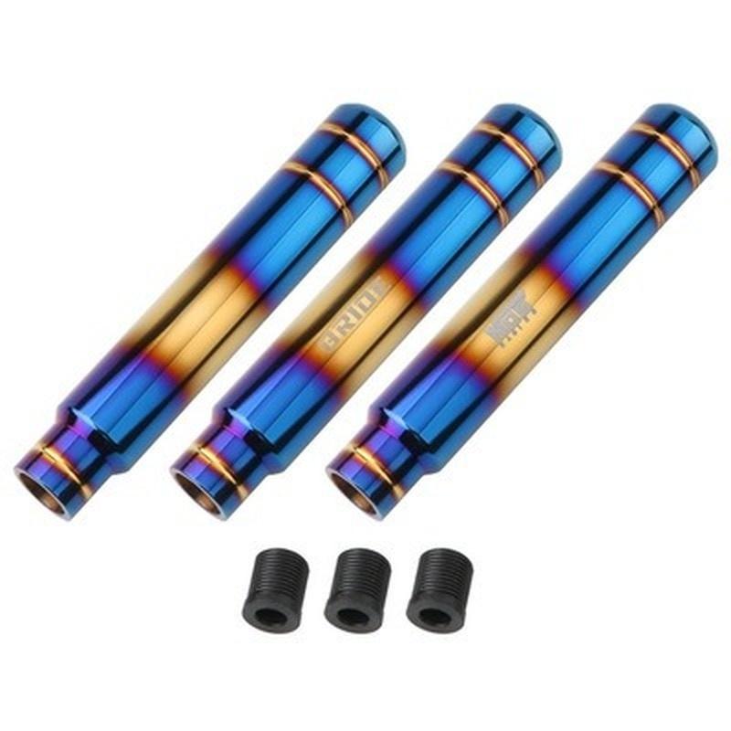 Núm Chuyển Số, Phong Cách Ngọn Lửa Xanh JDM, Chất Liệu Nhôm Vàng, 18cm, Đầu Cần Số Sang Số, Thích Hợp Cho Ô Tô Thông Dụng 0