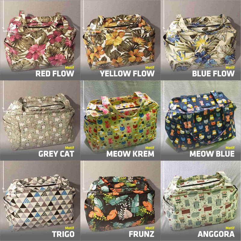 Product Introduction of TRAVEL BAG JUMBO LIPAT PRIA WANITA TAS DUFFEL WEEKENDER MODEL JINJING UNTUK BAJU PAKAIAN BEEPRGIAN BAHAN KAIN KANVAS MOTIF TTBKM TM 02 19