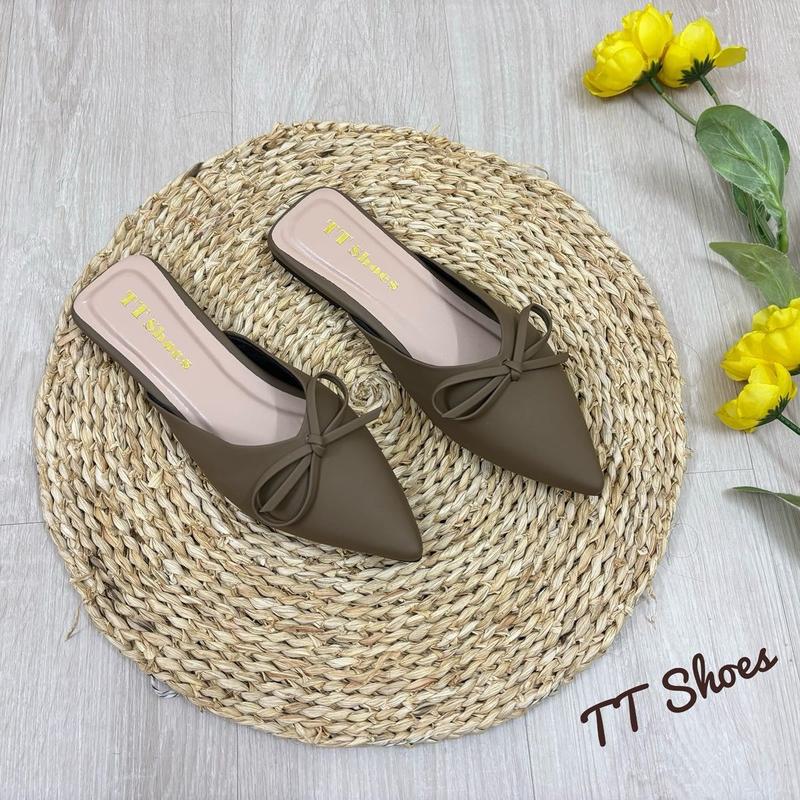Giày sục xẹp da sáp nơ thắt mũi nhọn TT Shoes tinothắt 4