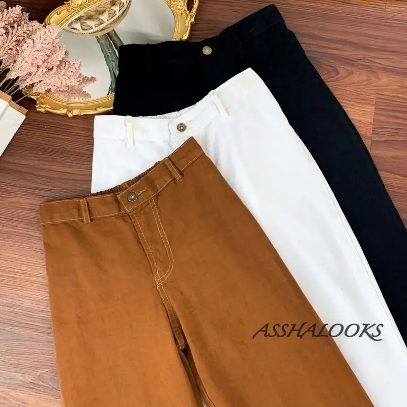 [JUMBO] Celana Jeans Kulot Highwaist 0