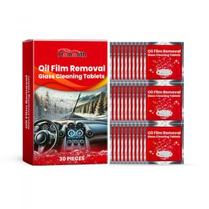 Pastillas Efervescentes para Parabrisas de Coche, Limpiador Antilluvia y Antivaho para Cristales y Ventanas Automotrices (30 Piezas)
