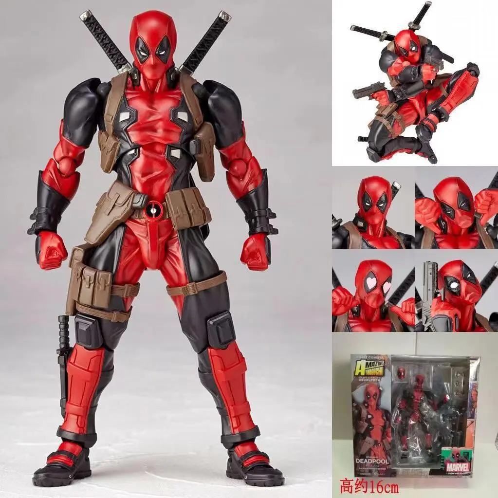 High Quality Version Deadpool Model Toy Garage Kit Gear Joint X-Men Series Model Hand-Made Deadpool 3 Peripheral