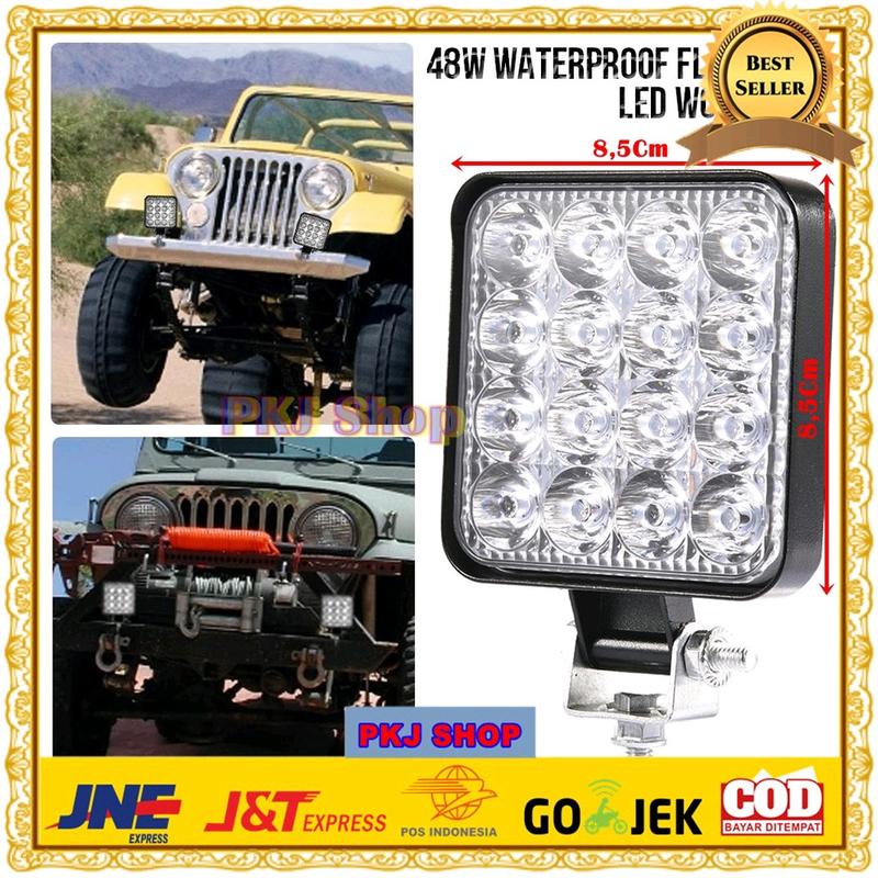 Lampu LED Tembak Spot Light Fog Mobil Truck Jeep SUV 0