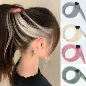 【YY】Menonjolkan wigs rambut tidak mudah ekstensi rambut berwarna wig rambut perempuan rambut panjang