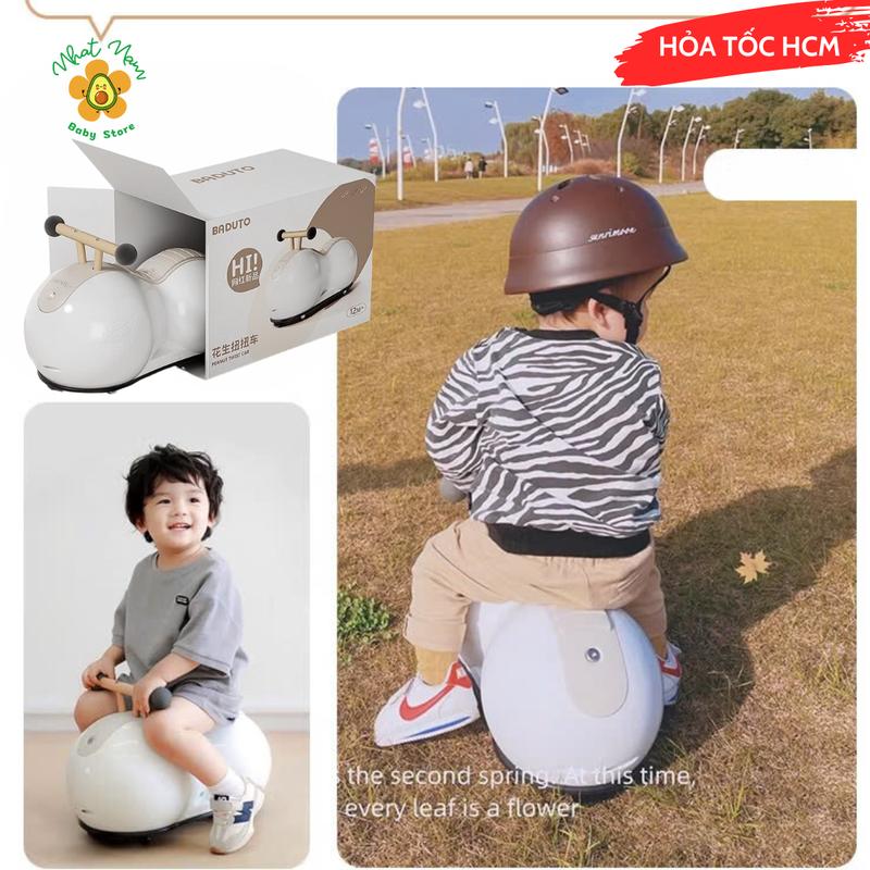 Xe đậu phộng chòi chân cao cấp cho bé MX02 Hãng BADUTO - Xe Đậu Phộng, Xe Củ Lạc, quà tặng thôi nôi. Đồ Chơi Cao Su