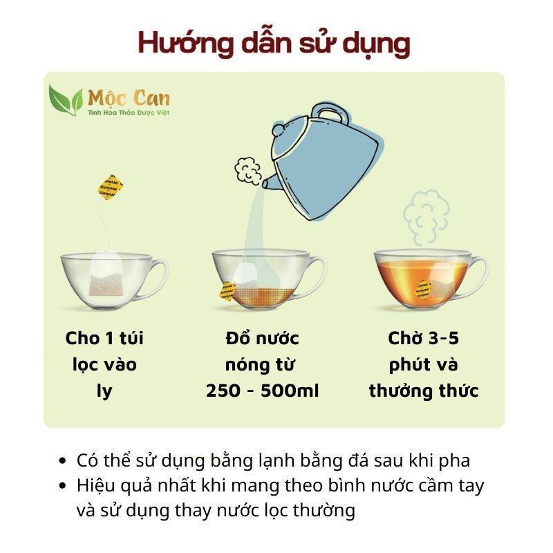 Product Introduction of Trà Hồng Sâm Tố Nữ Collagen Mộc Can 3 hộp - 75 túi lọc tiện lợi 18