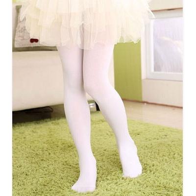 Kids Pantyhose Ballet Dance Tights for Girls Stocking Children Velvet Solid White Pantyhose Girls Tights 2