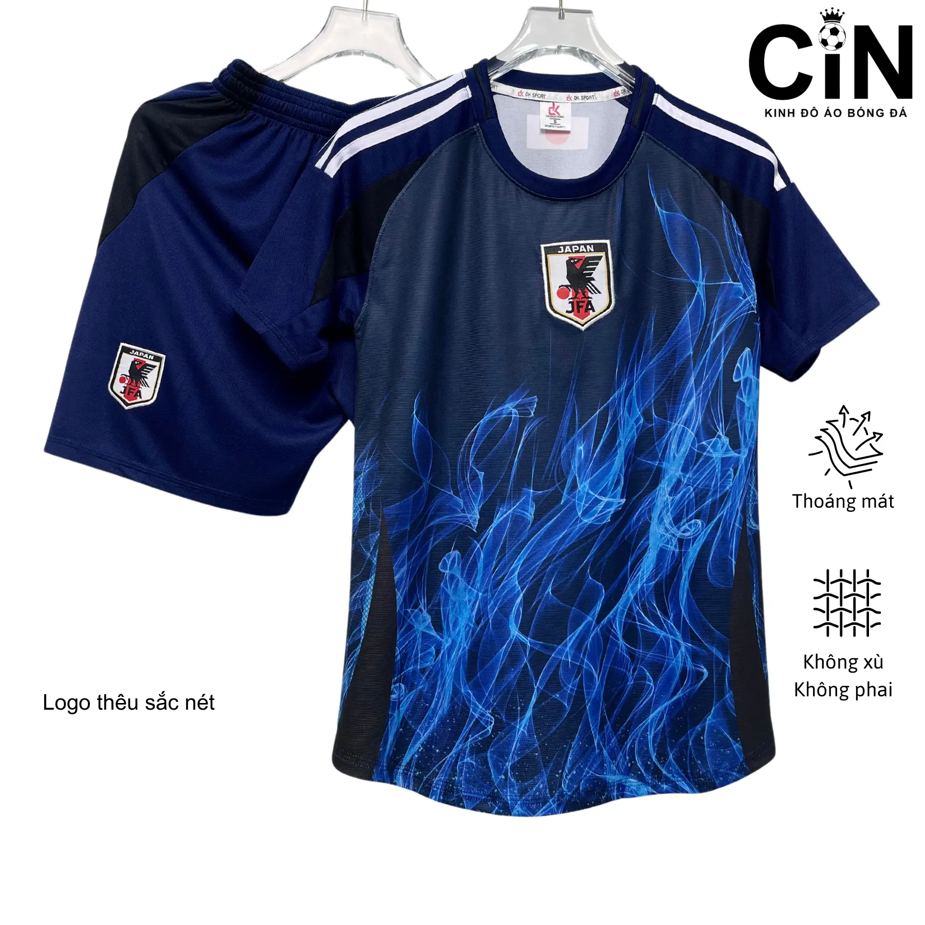 TOP QUẦN ÁO BÓNG ĐÁ NHẬT XANH VẢI THUN MÈ KIM USA CAO CẤP,THOÁNG KHÍ,MỀM MỊN, KHÔNG XÙ KHÔNG PHAI. CIN SPORT