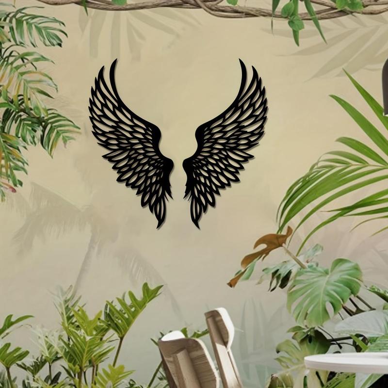 Angel Wing Design Wall Art, Metal Wall Decor, Wall Hanging Decor for Home Living Room Bedroom, Home Decor, Room Decor, Poster 3