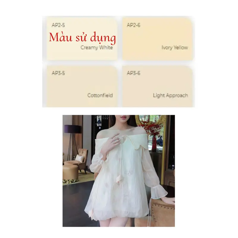 Váy ngắn dáng bí trễ vai Momia dress thiết kế Aguja Nữ 7