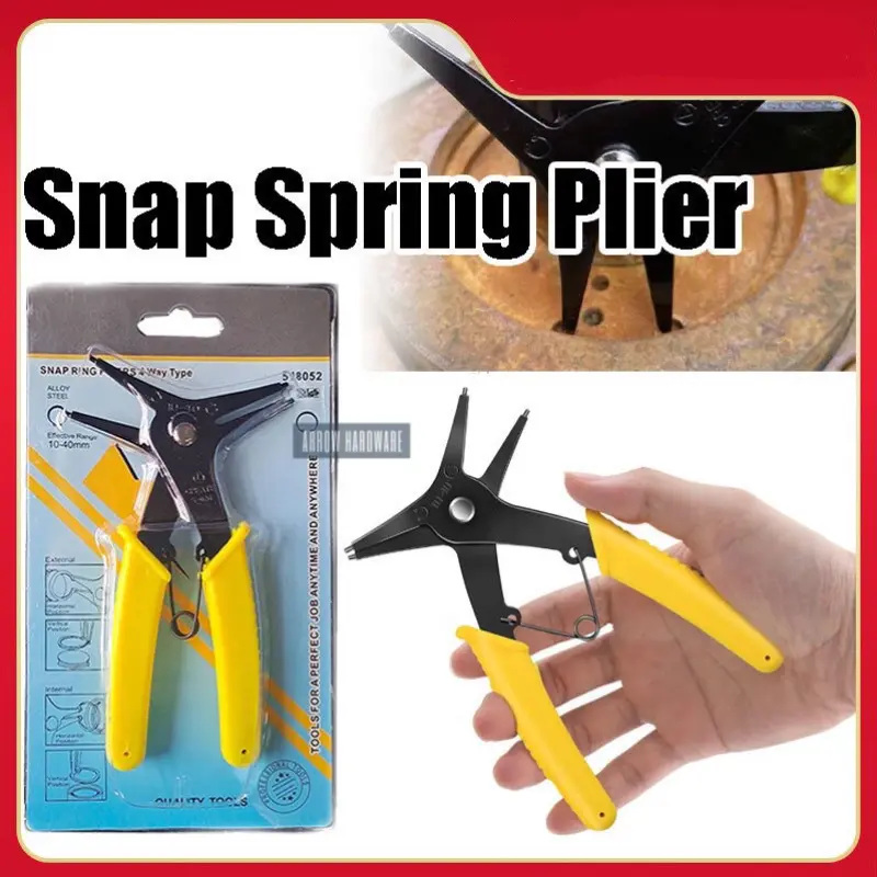 2-in-1 DIY Snap Spring Ring Circlip Plier Circlip Removal Install Plier