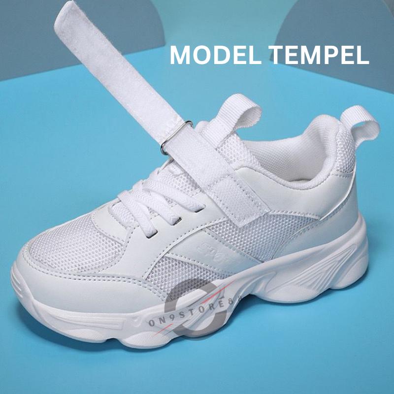 Sepatu sekolah full hitam bahan kulit untuk Sd smp sma 4